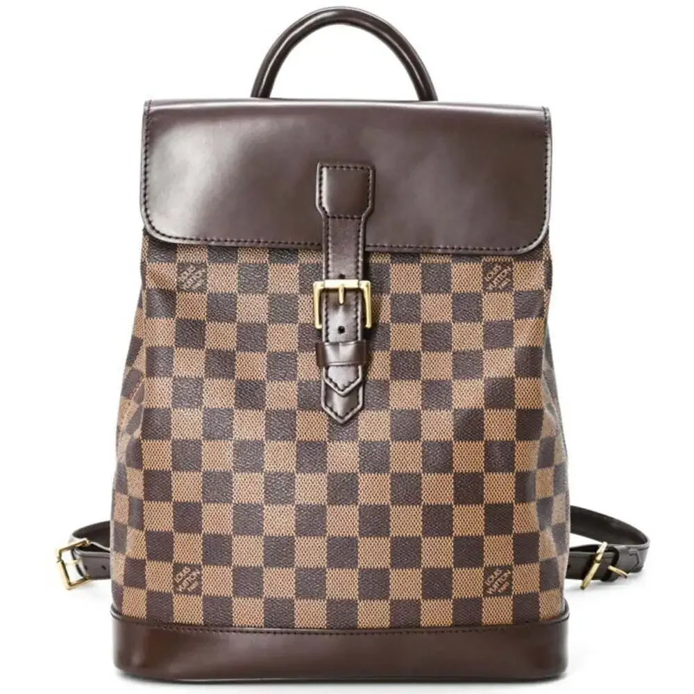 LOUIS VUITTON Brown Damier Canvas Backpack